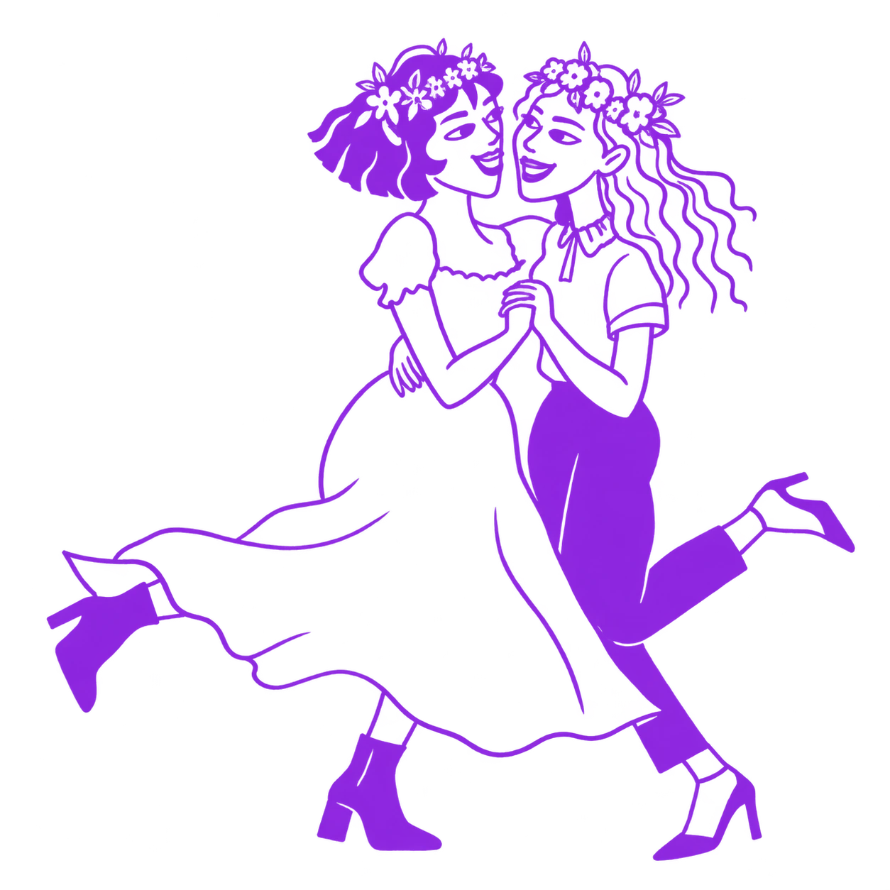 Ilustração da DJ para Casamentos Alternativos
